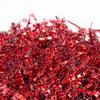 Bobobag - 1LB Crinkle Cut Paper Shred Filler Recyclable Gift Wrap Confetti Raffia Grass Shiny Shred Paper for Easter Baskets Filler Creative Eggs Decor (Red) view 1