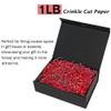 Bobobag - 1LB Crinkle Cut Paper Shred Filler Recyclable Gift Wrap Confetti Raffia Grass Shiny Shred Paper for Easter Baskets Filler Creative Eggs Decor (Red) view 2