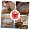 Toyvian Singing Bowl Travel Case Embroidery Luxury Craft for Meditation Random view 3