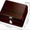 AtEEco Cigar Humidor Cigar Storage Box, Strong and Sturdy Can Hold 8-9 Large-Capacity Hygrometer Humidifier Humidor for Family Members view 2