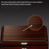 AtEEco Cigar Humidor Cigar Storage Box, Strong and Sturdy Can Hold 8-9 Large-Capacity Hygrometer Humidifier Humidor for Family Members view 3
