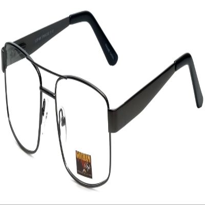 Calabria Gotham City 15 Square Reading Glasses +0.50 Gun Metal Grey Black Men Women