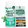 Sunny & Honey Carpet Freshener Powder - Pet & Kid Safe Rug Freshener Powder - Residue-Free, Easy Vacuum Dry Rug Shampoo (20oz, Spring Mint) view 1