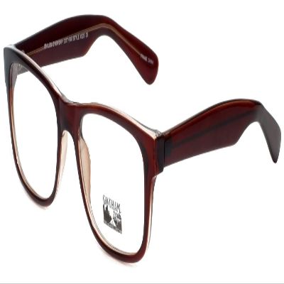 Calabria Gotham City 229 Square Reading Glasses +0.75 Brown Crystal Men Women