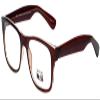 Calabria Gotham City 229 Square Reading Glasses +0.75 Brown Crystal Men Women view 1