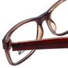 Calabria Gotham City 229 Square Reading Glasses +0.75 Brown Crystal Men Women view 4