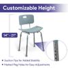 Height Adjustable Shower Chair for Seniors, Case of 4 - Lightweight Aluminum Frame with Seat Drainage Holes for Inside The Shower - Bath Seat Shower Chair 300 lb Weight Capacity view 3