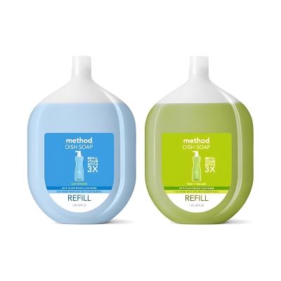 Method Liquid Dish Soap 2 Scent Variety Pack (Sea Minerals + Lime & Sea Salt)