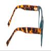 Calabria Gotham City Premium Flex 29 Square Blue Light Blocking Reading Glasses +2.50 Matte Blue Men Women 53mm view 3