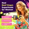 Primal Queen Female-Optimized Beef Organ Superfood Supplement (Beef Liver, Kidney, Heart, & 3 More) - 100% Grass Fed, Pasture Raised - 3rd Party & Clinically Tested view 3
