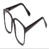 Calabria Gotham City Premium Flex 42 Square Reading Glasses +3.50 Gloss Black Men view 1