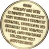 Universe One Minute at A Time Sun Earth Moon Medallion Serenity Prayer Coin Color view 3