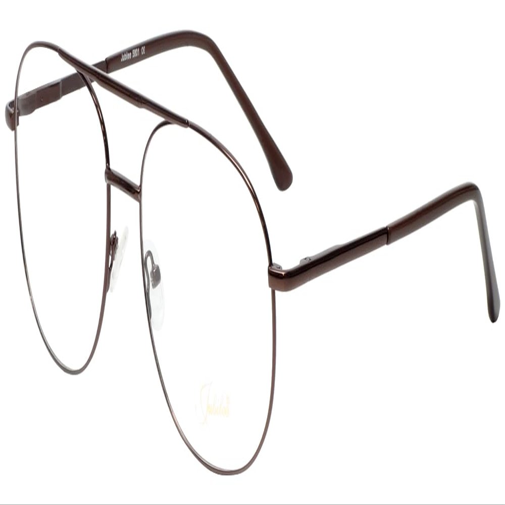 Calabria Juby J5801 Pilot Blue Light Blocking Reading Glasses +0.50 Brown Men 62mm