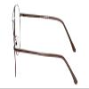 Calabria Juby J5801 Pilot Blue Light Blocking Reading Glasses +0.50 Brown Men 62mm view 2