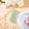 Geiserailie 2 Pcs Jade Combs Esthetician Supplies Massage Stone Hair Gua Sha Scraping Scalp Comb Facial Massage Tool Handheld Head Tools Head Caring Therapy Valentines for Women(Square Style) view 4