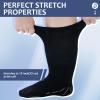 Revosoxs Extra Width Socks for Swollen Feet-2 Pairs Bamboo Viscose Wide Diabetic Non Slip Hospital Socks for Women Men 7-9 9-11 10-13(2 Pairs Navy) view 2
