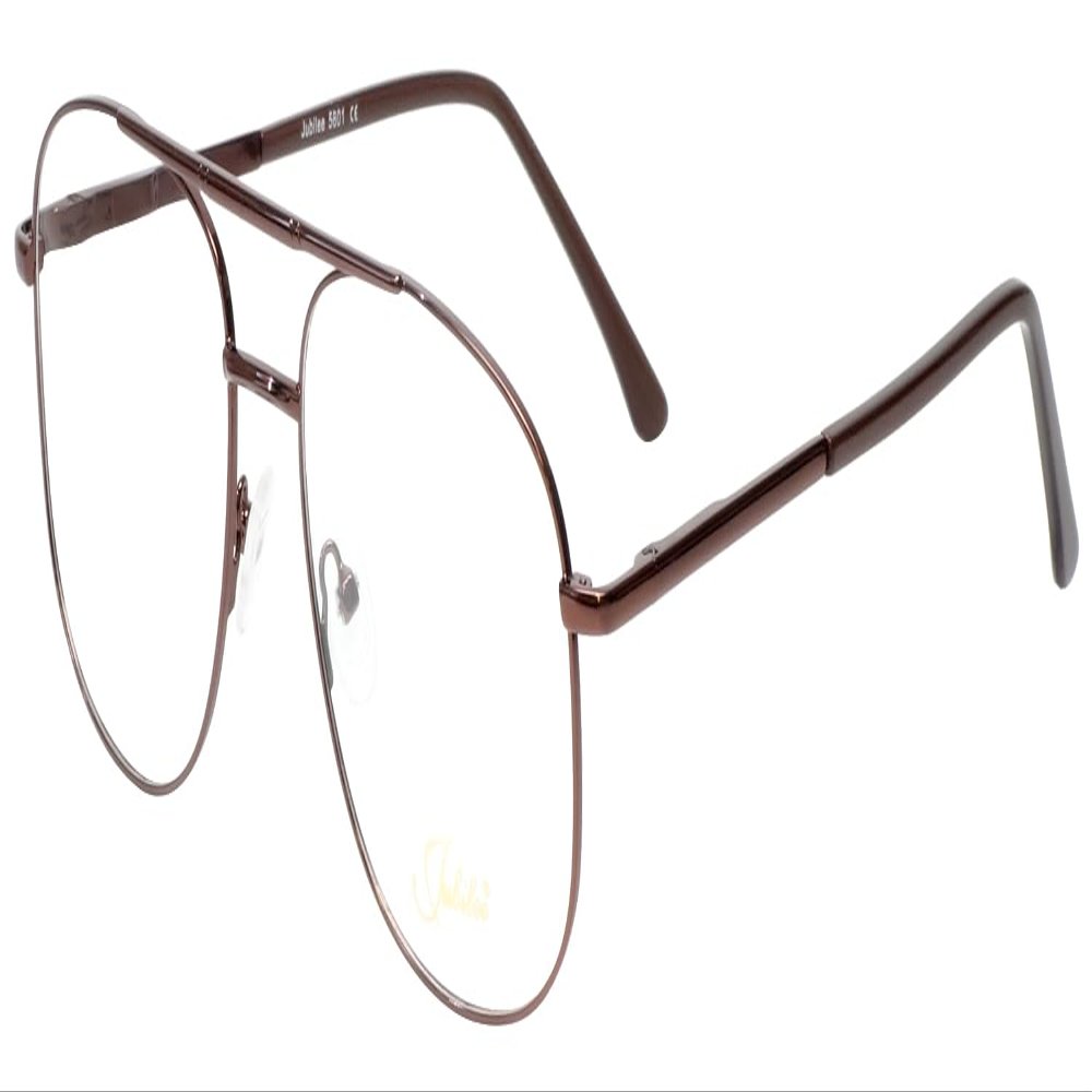 Calabria Juby J5801 Pilot Blue Light Blocking Reading Glasses +1.50 Brown Men 58mm