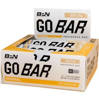 BARE PERFORMANCE NUTRITION Go Bar, Oat Based Endurance Training Snack 36g of Carbohydrates and 200 Calories Per Serving, 12 Bars Per Box, Original Oat