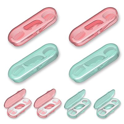AOCEAN Dental Floss Picks - Travel Floss with Toothpicks - Professional Threader Flossers with 4 Storage Cases - Ideal for Family Hotel and High-Toughness Travel (8 Case)