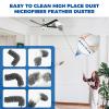 9Pcs Dusters for Cleaning Kit, Extendable Microfiber Duster Tools with 100" Long Pole, Retractable Gap Bendable Dust Cleaner, Reusable Washable Cleaning Supplie for Ceiling Fan Furniture Cars and Home view 2