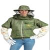Massive Bee Store -- Beekeeping Fully Ventilated Jacket in Multi-Color with Round Veil (5XL, Aqua) view 4