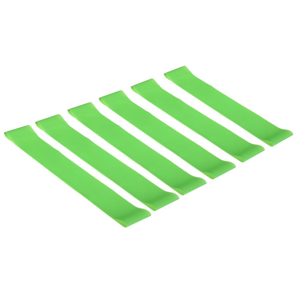 PATIKIL 0.35mm Thick Chair Bands for Classroom, 6 Pack Latex Flexible Stretchable Fidget Foot Bands Strips for Chair Seats Desk, Green