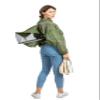 Massive Bee Store -- Beekeeping Fully Ventilated Jacket in Multi-Color with Round Veil (4XL, Olive Green) view 4