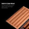 TiLeze Cigar Humidor, Wooden Storage Box with Spanish Cedar Lining, with Humidifier, Divider, Metal Hinges, for 5 Cigars (Color : B) view 3