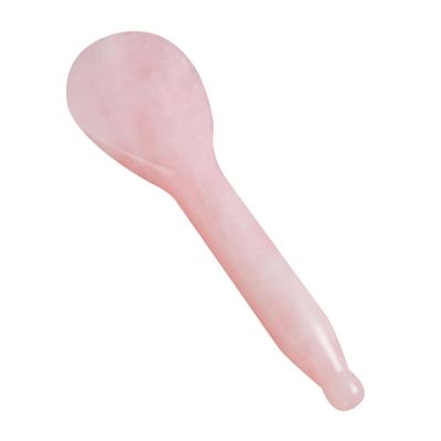 Beaupretty Crystal Jade Scraping Massage Board Natural Stone Facial Gua Tool for Spa Acupuncture Therapy Thicken Handle for Body and Face Massage