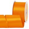 LEEQE Double Face Autumn Orange Satin Ribbon 2 inch X 25 Yards Polyester Autumn Orange Ribbon for Gift Wrapping Very Suitable for Weddings Party Hair Bow Invitation Decorations and More view 1
