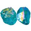 Amazing Gemstone Aqua Aura Quartz Raw Crystals and Healing Stones, Natural Rocks for Meditation - DIY Raw Stones and Crystals, 2 Pieces view 1