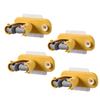 DOITOOL 4pcs Punch Broom and Mop Holder Mounted Organizer for Home Cleaning Tools Suitable for Kitchen Bathroom Garage and More Yellow view 1