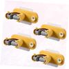 DOITOOL 4pcs Punch Broom and Mop Holder Mounted Organizer for Home Cleaning Tools Suitable for Kitchen Bathroom Garage and More Yellow view 2