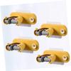 DOITOOL 4pcs Punch Broom and Mop Holder Mounted Organizer for Home Cleaning Tools Suitable for Kitchen Bathroom Garage and More Yellow view 4