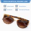 OKH Stick-on Bifocal Lenses, Convert Sunglasses, Goggles, or Glasses into Magnified Readers, Reusable, No Water Needed,+2.5 view 3