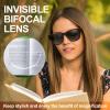 OKH Stick-on Bifocal Lenses, Convert Sunglasses, Goggles, or Glasses into Magnified Readers, Reusable, No Water Needed,+2.5 view 4