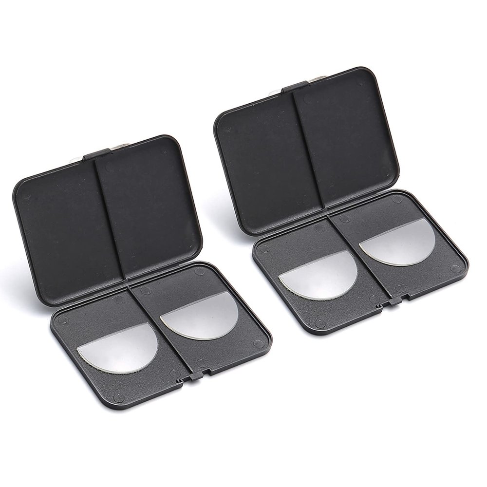 OKH Stick-on Bifocal Lenses, Convert Sunglasses, Goggles, or Glasses into Magnified Readers, Reusable, No Water Needed,2 Pack,+2.75