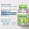 SOLARAY Mullein Leaf 330 mg - Soothing Herbal Support - Mullein Capsules Traditionally Used to Support Health and Wellness - Vegan, Non-GMO, Lab Verified, 60-Day Guarantee, 200 Servings, 200 VegCaps view 2