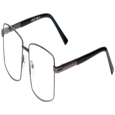 Calabria Juby J5914 Rectangular Reading Glasses +2.50 Matte Gunmetal Silver Men