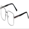 Calabria Juby J5914 Rectangular Reading Glasses +2.50 Matte Gunmetal Silver Men view 1