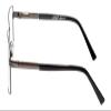 Calabria Juby J5914 Rectangular Reading Glasses +2.50 Matte Gunmetal Silver Men view 3