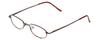 Calabria Metal Flex KIDS 1001 Oval Blue Light Blocking Reading Glasses +0.50 Shiny Dark Brown Girls 43mm view 1