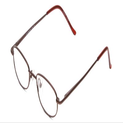 Calabria Metal Flex KIDS 1001 Oval Blue Light Blocking Reading Glasses +2.50 Shiny Dark Brown Girls 43mm