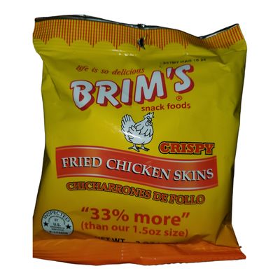 Brim's Crispy Fried Chicken Skins 2oz/ 3pk