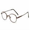 Calabria Metal Flex KIDS NN Oval Blue Light Blocking Reading Glasses +0.25 Shiny Brown Girls view 1