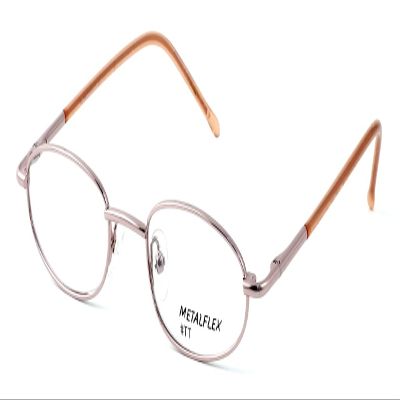 Calabria Metal Flex KIDS TT Oval Blue Light Blocking Reading Glasses +1.50 Pink Girl 46mm