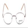 Calabria Metal Flex KIDS TT Oval Blue Light Blocking Reading Glasses +1.50 Pink Girl 46mm view 2