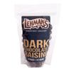 Lehman's Dark Chocolate Covered Raisins, Chocolate Shell, Candy Coated Confectionery Snack, 8 oz Resealable Bag view 1