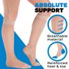 Compression Knee High for Women 15-20mmHg - Sheer Compression Support Stockings for Circulation during Flight, Travel, Airplane - Nude, 6X-Large - ATRAVEL101NU9 view 3