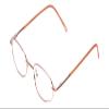 Calabria Metal Flex KIDS TT Oval Blue Light Blocking Reading Glasses +2.50 Light Metallic Pink Girls 44mm view 1